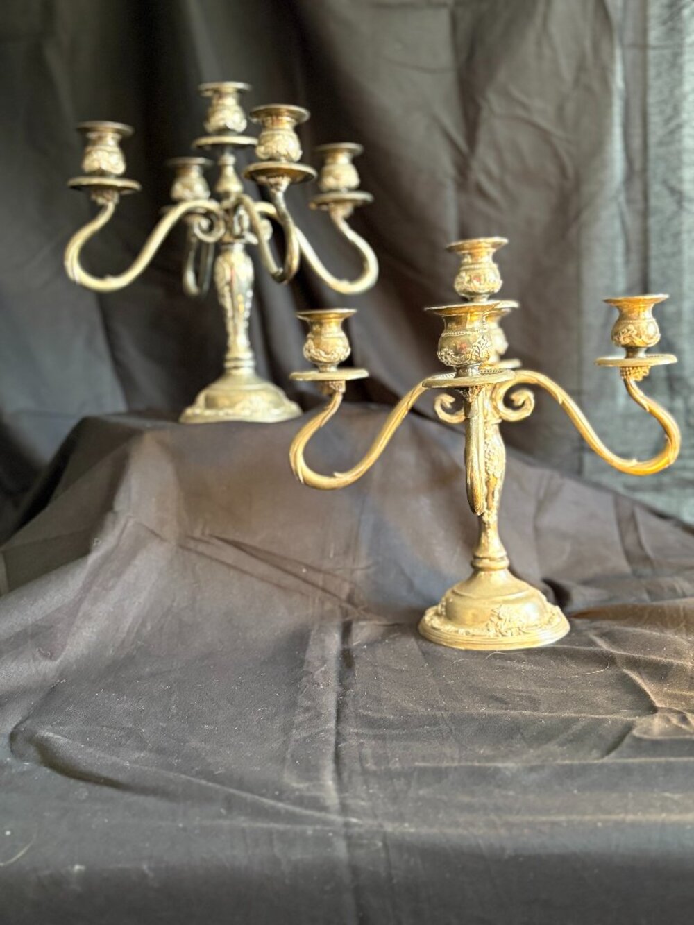 Vintage Godinger Silver Art Co. 5-Arm Silver-Plated Candelabra